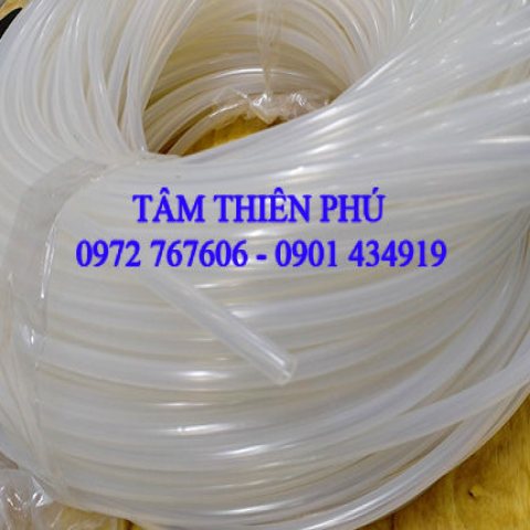 Ống silicone trắng 10x14mm