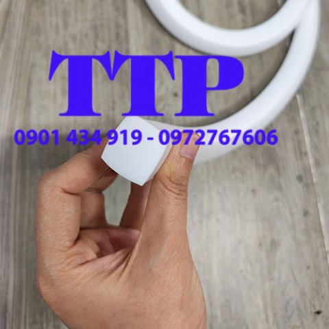 Ron silicone xốp trắng 20x20mm