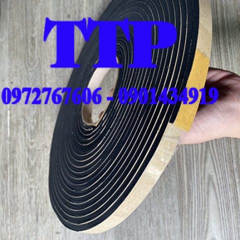 Ron cao su xốp có keo dán ống gió