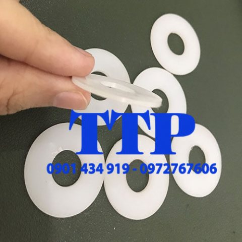 Vòng đệm nhựa PE trắng