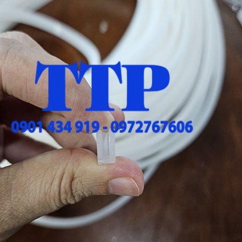 Gia công gioăng silicon chữ u màu trắng