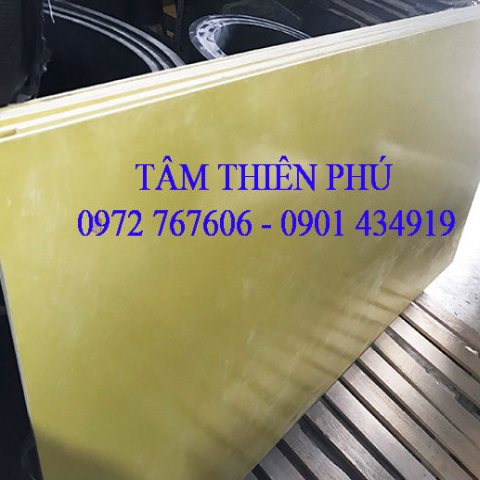 Tấm nhựa phíp màu vàng